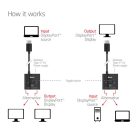 Club 3D Switch - CSV-1009 (DisplayPort 1.4 to 2x DisplayPort, 8K60Hz)