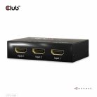 Club 3D Switch - CSV-1381 (3 to 1 HDMI, 8K60Hz/4K120Hz, IR Távirányítóval, HDR, HDCP 2.2/1.4, Metalház)