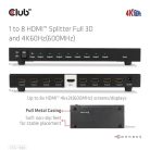 Club 3D Splitter - CSV-1383 (1 to 8 HDMI, 4K60Hz, HDR, Full 3D, 6Gbps, 12-bit Deep Color)