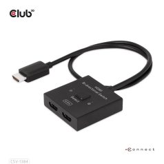   Club 3D Switch - CSV-1384 (HDMI 2-az-1-ben, Kétirányú, 8K60Hz/4K120Hz, HDR, HDMI 2.1)