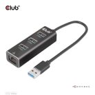Club 3D USB Hub - CSV-1430A (3.2 USB-A to 3xUSB-A, RJ45)