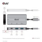 Club 3D USB Hub - CSV-1543 (USB-C Gen 2 to USB-C (data), USB-C (data+charge), USB-A (data), USB-A (data+charge)