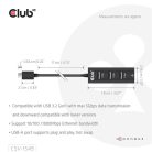 Club 3D USB Hub - CSV-1549 (3.2 USB-C Gen 1 to 3xUSB-A, RJ45,1Gbps)
