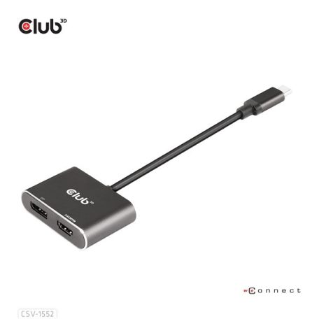 Club 3D MST Hub - CSV-1552 (3.2 USB-C Gen 1 to DisplayPort, HDMI, 4k60Hz)