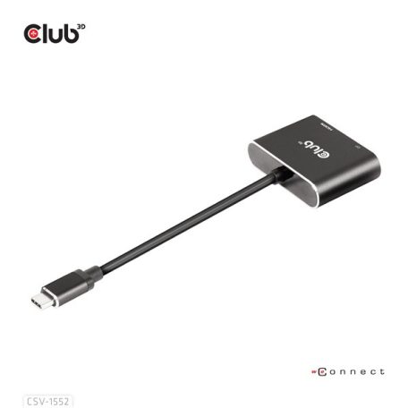 Club 3D MST Hub - CSV-1552 (3.2 USB-C Gen 1 to DisplayPort, HDMI, 4k60Hz)