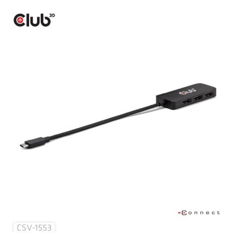 Club 3D MST Hub - CSV-1553 (3.2 USB-C to 3x DisplayPort, DP Alt-Mode, 4k60Hz)
