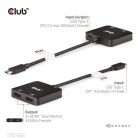 Club 3D MST Hub - CSV-1558 (3.2 USB-C to 2xHDMI, USB-C 100W PD3.0, M/F, 4k60Hz)
