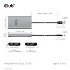 Club 3D Video Splitter - CSV-1574 (Thunderbolt 3 to Dual HDMI 2.0, 4K60Hz)