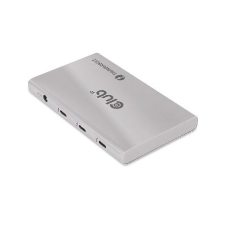 Club 3D USB Hub - CSV-1580 (Thunderbolt 4 to 3x Thunderbolt 4, 1x USB Gen2 Type-A, 100W DC, Max. 10Gbps)