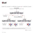 Club 3D USB Hub - CSV-1580 (Thunderbolt 4 to 3x Thunderbolt 4, 1x USB Gen2 Type-A, 100W DC, Max. 10Gbps)