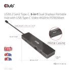 Club 3D USB Hub - CSV-1584 (3.2 USB-C Gen 2 to USB-C, 2xUSB-A, USB-C 100W PD, HDMI, RJ45, 8K60hz)
