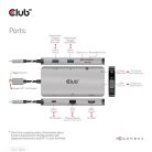 Club 3D USB Hub - CSV-1594 (3.1 USB-C Gen 1 to HDMI, 2xUSB-A Gen 1, USB-C Gen 1, VGA, SD, Micro SD 3.0, RJ45, 3,5 Jack)