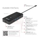 Club 3D USB Hub - CSV-1595 (USB-C Gen 1 to 2xHDMI, 2xUSB-A Gen 1, USB-C Gen 1 100W PD 3.0, RJ45, 3,5 Jack, 4k60Hz)