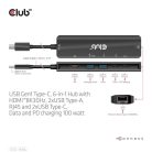 Club 3D USB Hub - CSV-1596 (USB-C to 2xHDMI, 2xUSB-A, USB-C PD, RJ45, 4k60Hz)