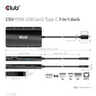 Club 3D USB Hub - CSV-1598 (USB-C Gen 2 to 2xDisplayPort, 2xUSB-A Gen 2, 2xUSB-C Gen 2, RJ45, 4k60Hz)