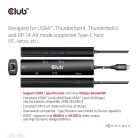 Club 3D USB Hub - CSV-1599 (USB-C 4 to HDMI, 2xUSB-A (10G), RJ45 (2,5G), USB-C 100W PD 3.0, USB-C 10Gbps, 8k60Hz)