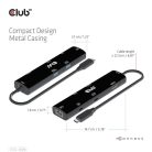 Club 3D USB Hub - CSV-1599 (USB-C 4 to HDMI, 2xUSB-A (10G), RJ45 (2,5G), USB-C 100W PD 3.0, USB-C 10Gbps, 8k60Hz)