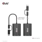 Club 3D Átalakító - CSV-1611(USB-C (USB-A Adapterrel) to Dual HDMI (4K/30Hz) / VGA (1080/60Hz))