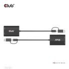 Club 3D Átalakító - CSV-1611(USB-C (USB-A Adapterrel) to Dual HDMI (4K/30Hz) / VGA (1080/60Hz))