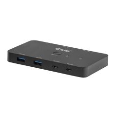   Club 3D KVM Switch - CSV-2512 (USB-C to 4xHDMI 4K60Hz, Alternate Mode, 5 Gbps, 100W)