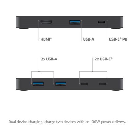 Club 3D KVM Switch - CSV-2512 (USB-C to 4xHDMI 4K60Hz, Alternate Mode, 5 Gbps, 100W)