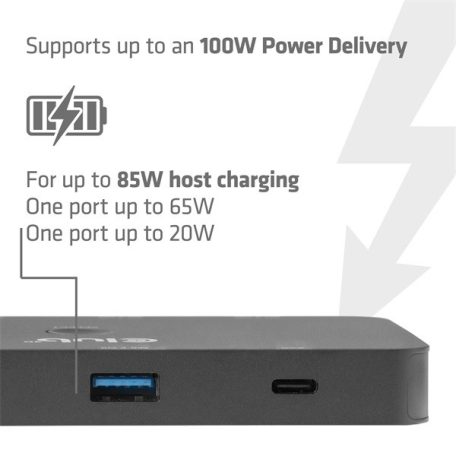Club 3D KVM Switch - CSV-2512 (USB-C to 4xHDMI 4K60Hz, Alternate Mode, 5 Gbps, 100W)