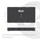Club 3D KVM Switch - CSV-2512 (USB-C to 4xHDMI 4K60Hz, Alternate Mode, 5 Gbps, 100W)
