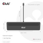 Club 3D Notebook Dokkoló - CSV-2541 (USB-C to 4xUSB-C, 2xUSB-A, 2xHDMI, 2xDP, RJ45, SD/MicroSD, 100W PD, 4K60hz)