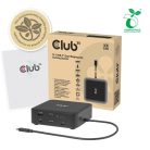 Club 3D Notebook Dokkoló - CSV-2542 (USB-C to 2x Displayport 8K60Hz + 2x HDMI 4K60Hz PD3.0 100Watt Ethernet 2.5G)