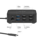 Club 3D Notebook Dokkoló - CSV-2542 (USB-C to 2x Displayport 8K60Hz + 2x HDMI 4K60Hz PD3.0 100Watt Ethernet 2.5G)