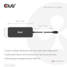 Club 3D USB Hub - CSV-2551 (USB-C to USB-C, 2xUSB-A, RJ45, SD/MicroSD, 100W PD, HDMI, DP, 8K30hz)