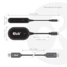 Club 3D Átalakító - CSV-2570 (USB-C to HDMI vezeték nélkül, 25m hatótáv, FHD 60Hz, Alt Mode, HDCP 1.4 & 2.2)
