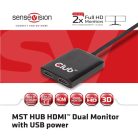 Club 3D MST Hub - CSV-6200H (DisplayPort 1.2 to HDMI 1.4, 4K30Hz)