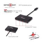 Club 3D USB Hub - CSV-6400 (Multi Stream, DisplayPort 1.2 to 4xDisplayPort, 4K60Hz)