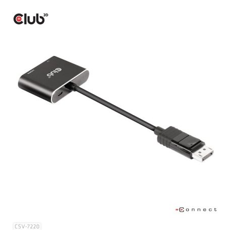 Club 3D MST Hub - CSV-7220 (DisplayPort 1.4 to DisplayPort + HDMI, 2x 4K60Hz)