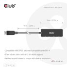 Club 3D Átalakító - CSV-7330 (DisplayPort 2.1 to 3xHDMI, 8K60Hz, HDR, HDCP 2.3, HPD, ALT mode)
