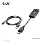 Club 3D Átalakító - CSV-7330 (DisplayPort 2.1 to 3xHDMI, 8K60Hz, HDR, HDCP 2.3, HPD, ALT mode)