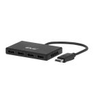 Club 3D Átalakító - CSV-7400 (DisplayPort to 4x DisplayPort, 8K30Hz)