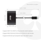 Club 3D Átalakító - CSV-7400 (DisplayPort to 4x DisplayPort, 8K30Hz)