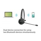 Conceptronic Vezeték nélküli Fejhallgató - POLONA03B (BT5.0, hangerőszabályzó, felhajtható mikrofon, fekete)