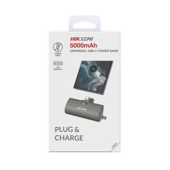   Hikvision HIKSEMI Akkubank - 5000mAh M050 PowerBank (Type-C, Kijelző, Output 20W max.) Szürke