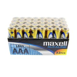 Maxell Elem - Alkáli elem,  32db AAA (LR03), 1,5V (no mercury)