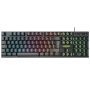   Everest Gamer Billentyűzet - KB-188 Borealis Rainbow (Numpad, USB, fekete, magyar, RGB LED)