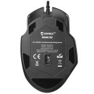 Everest Gamer Egér - RAGE-X2  (6400 DPI, 7gomb, 1,5m harisnyázott kábel, optikai, fekete, RGB LED)