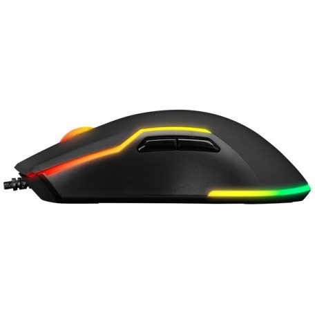Everest Gamer Egér - SM-G14 DUSK  (7200 DPI, 7gomb, 1,5m harisnyázott kábel,optikai, fekete, RGB LED)