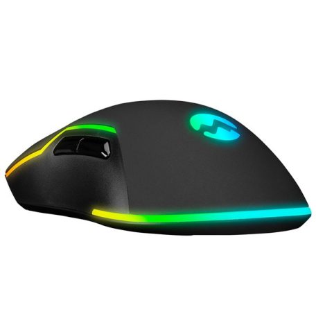 Everest Gamer Egér - SM-G14 DUSK  (7200 DPI, 7gomb, 1,5m harisnyázott kábel,optikai, fekete, RGB LED)