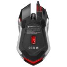 Everest Egér - SM-G72  (1200 DPI, 4gomb, 1,5m kábel, optikai, fekete, RGB LED)