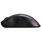 Everest Vezeték nélküli Egér - SM-W75 -X-RAPID (1600 DPI, 6 gomb, optikai, fekete, RGB LED)