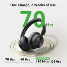 ONEODIO DJ Fejhallgató - Focus A1 Hybrid Black (Vezeték nélküli, Bluetooth, Hi-Res Audio, Active Noise Cancelling)