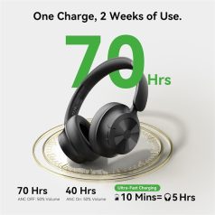   ONEODIO DJ Fejhallgató - Focus A1 Hybrid Black (Vezeték nélküli, Bluetooth, Hi-Res Audio, Active Noise Cancelling)